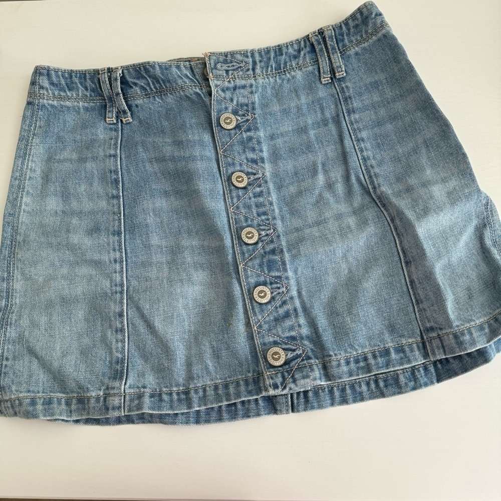 Hollister denim skirt